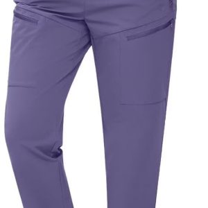 Women’s Hiking Pants Quick Dry Lightweight Water Resistant Elastic Waist Cargo Pants with 5pcs Zipper Pockets