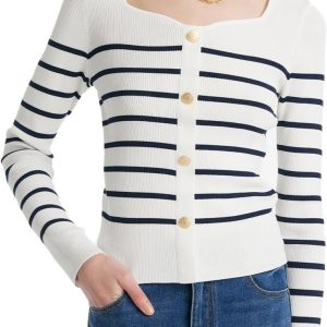 Long Sleeve Crop Tops for Women Trendy Knitted Basic Shirts Business Casual
